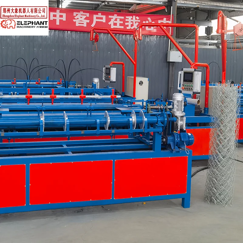 Hot Sale Fully Automatic Chain Link Fence Net Making Machine for Diamond Wire Mesh Net