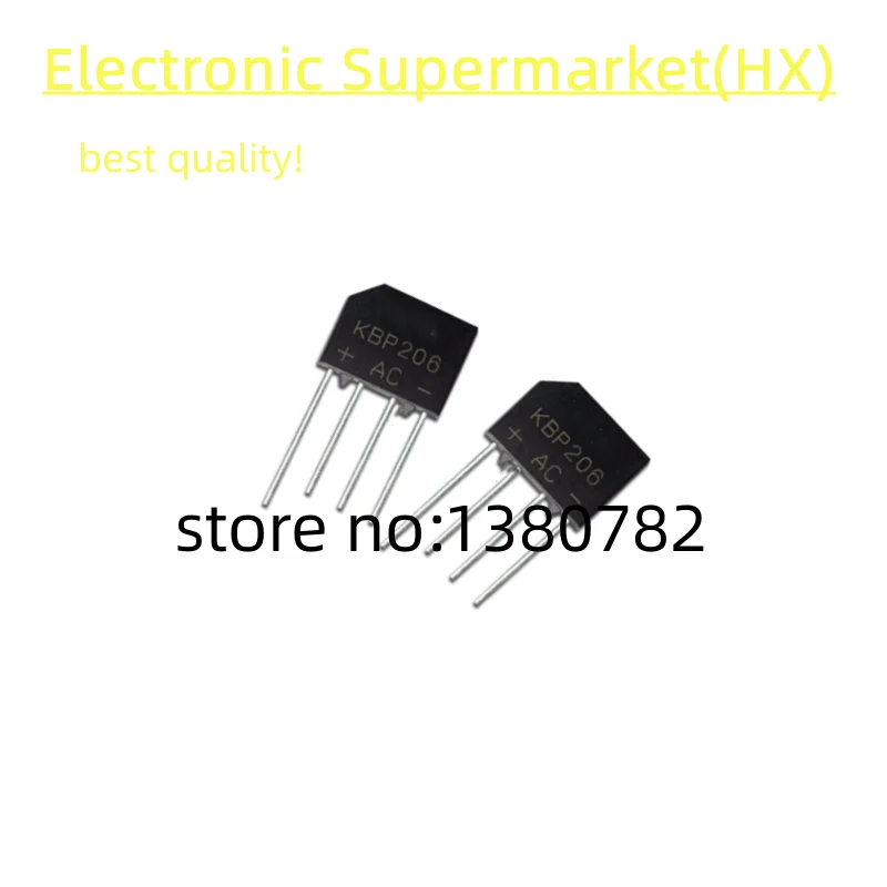 Free shipping 10pcs-50pcs KBP206G KBP206 2A600V DIP-4 In stock!