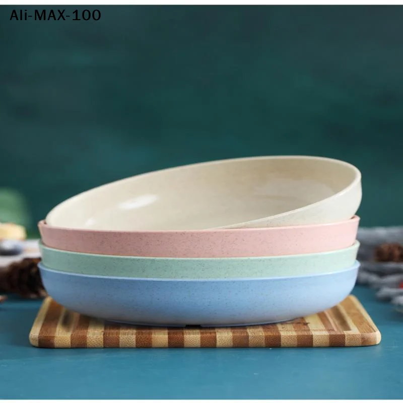 【Rw】2025 5Pcs/set Kitchen food- grade plastic Plate Tableware Home Restaurant Fruit Vegetable Plates diameter 15cm/5.9 inch