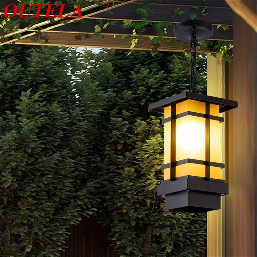 

OUTELA Classical Pendant Light Outdoor Retro LED Lamp Waterproof for Decoration Corridor Home