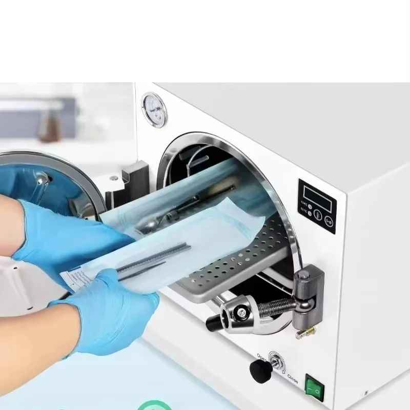 Nuovo 18L Verticale Dent Autoclave Sterilizzazione Laboratorio Sterilizzatore A Vapore Strumento A Vapore Medico Strumento Per Manicure Sterilizzatore A Calore Secco