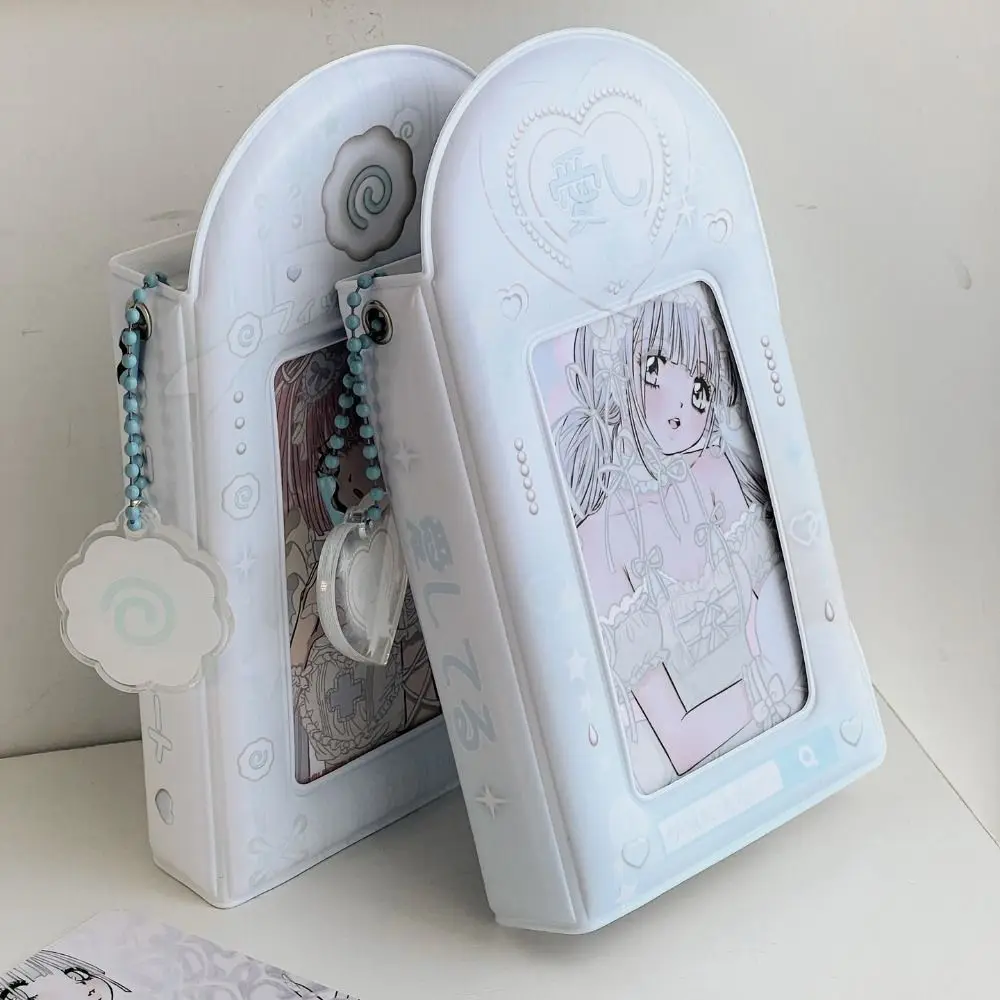 One Grid Photo Card Album Three Inch PVC Cartoon Picture Album Creative Hollow Out Small Card Storage Album Girls Gift