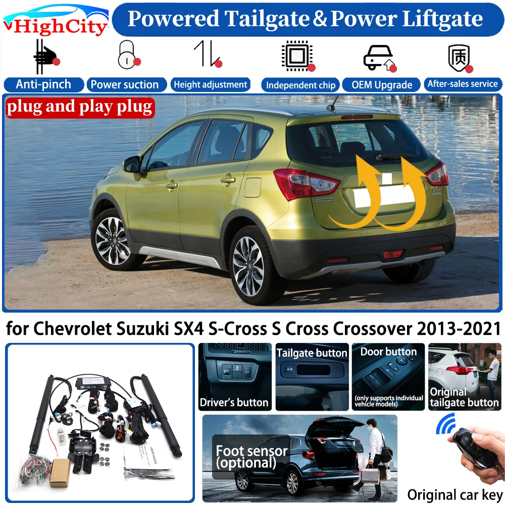 for Chevrolet Suzuki SX4 S-Cross S Cross Crossover 2013-2021 Automatic Smart Powered Tailgate Power Liftgate Trunk Lift Kit