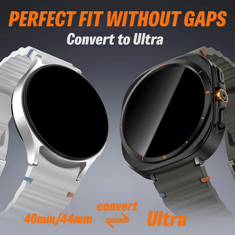 

1/2pcs Tempered Glass + PC Case for Samsung Watch 7/Watch6 Ultra 47mm Shockproof Scratch-Resistant Lightweight Integrated Cover