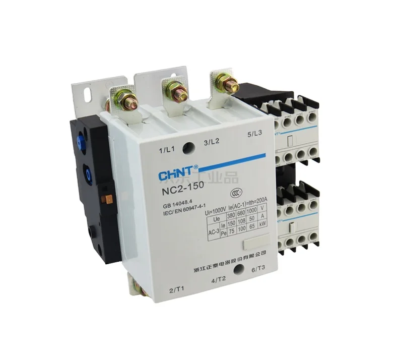 CHINT Power Contactor NC2 Series 150A  3P AC contactor NC2-150 110V 127V 220V 380V