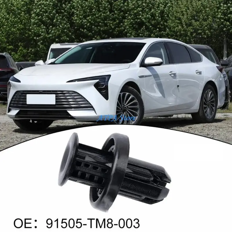 

U13C 91505TM8003 Bumper Clips Suitable for 10mm Holes Weatherproof Plastic Fasteners Easy Mechanism for Automotive