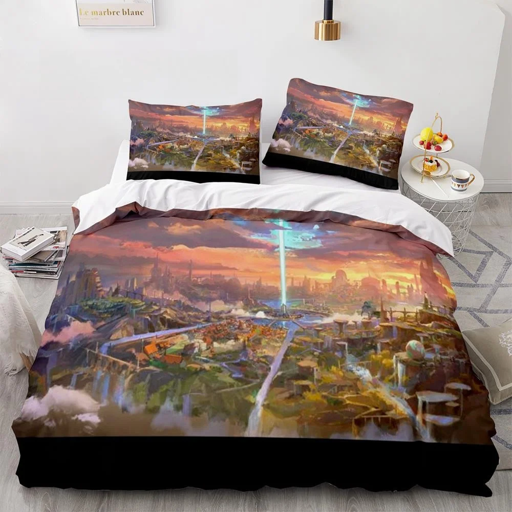 Arcane Anime Game Jinx Bedding Set Bedding Set Cute Quilt Cover Bed Cover With Pillowcase Twin Single Queen King Size Boys Adult