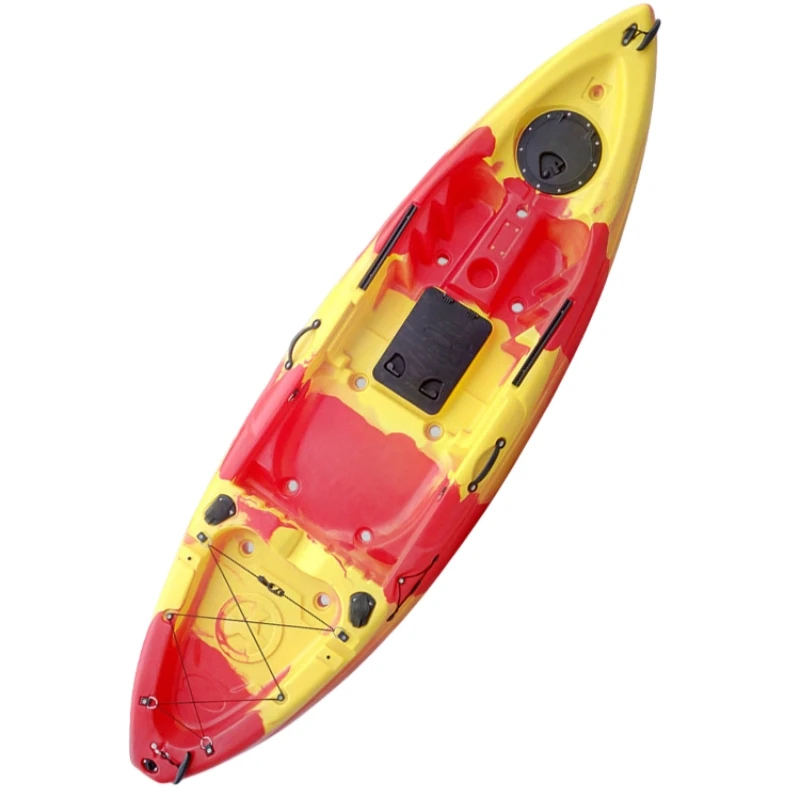 2025 New Arrival Super Lightweight Single Seat Pedal Kayak Plastic Kayak Fishing Boat for Outdoor Water Leisure 1 Person2025
