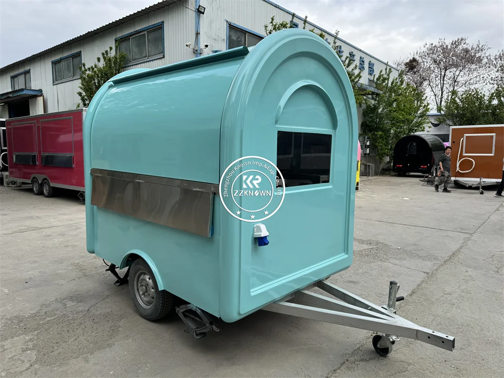 Street Mobile Food Truck Coffee Shop Mobile Restaurant Fast Food Trailer Snack PIzza Kiosk with Catering Equipments