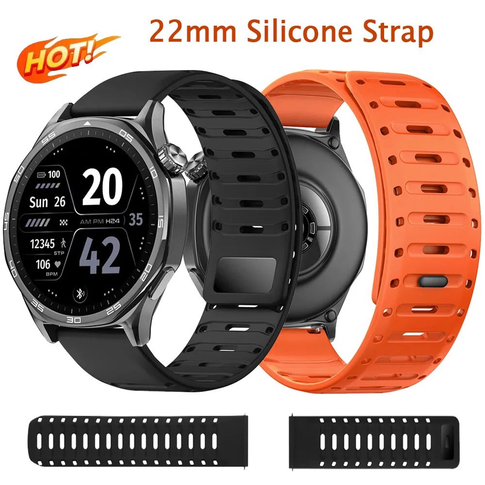 22Mm Silicone Strap…