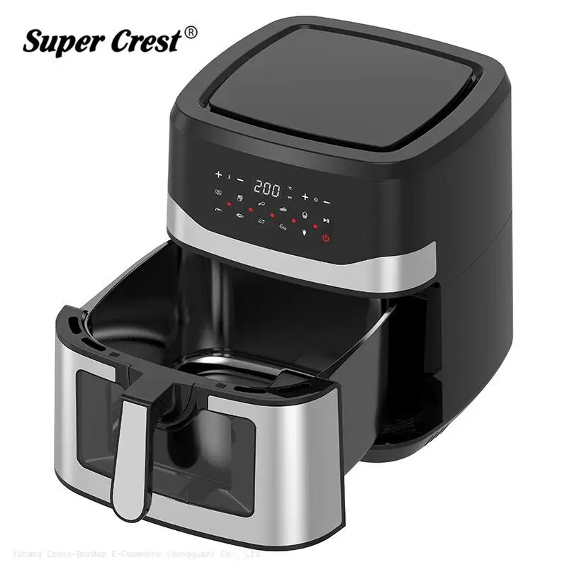 العلامة التجارية الجديدة مقلاة الهواء البصرية المنزلية متعددة الوظائف الخبز المقلاة سعة كبيرة التلقائي مقلاة كهربائية بالجملة