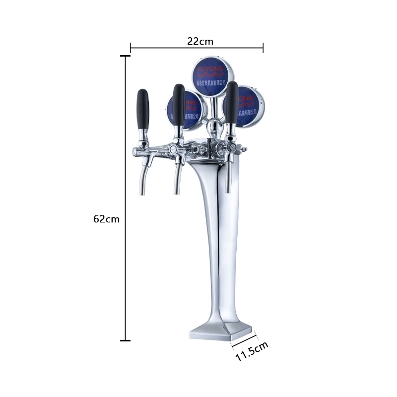 Commercial Beer Cooler Cobra Beer Tower 3 Tap Draft Beer Dispenser