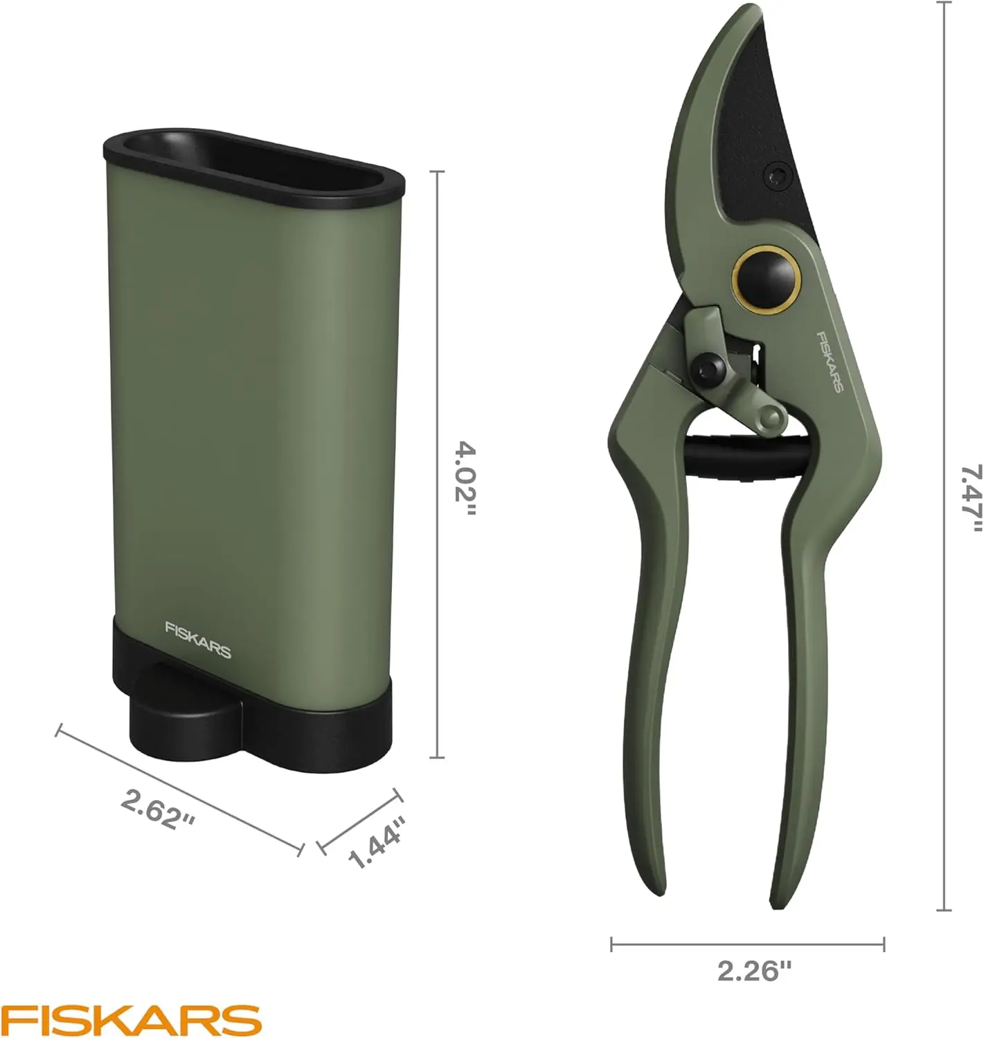 Podadora de plantas Fiskars Sculptor con diseño de derivación de precisión, mango ergonómico, revestimiento de hoja de baja fricción, cuidado de plantas de interior