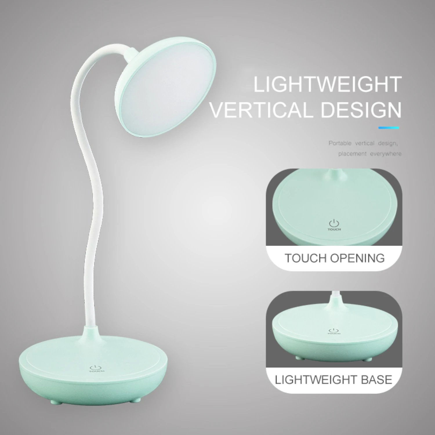 Luz LED de mesa recargable plegable, lámpara de protección ocular para dormitorio, lectura, portátil y Durab, novedad, venta al por mayor