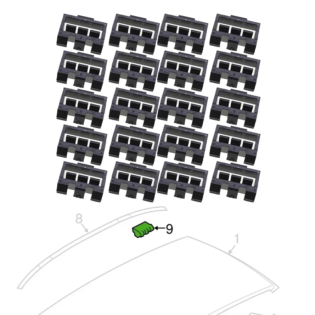 Roof Rain Fastener As Shown In The Figure Trim Molding Clip Vehicle-specific Fit Plastic Construction Easy Installation