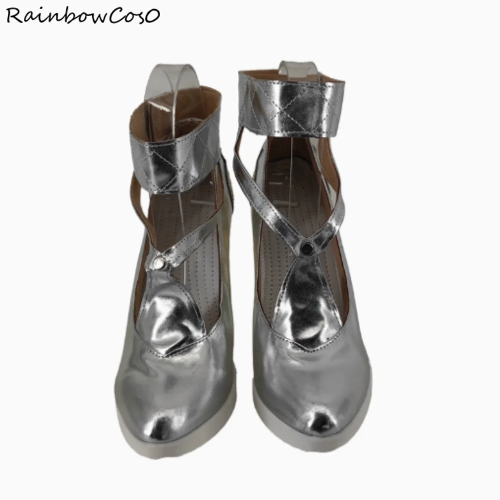 Jinhsi Wuthering Waves Scarpe Cosplay Stivali Gioco Anime Halloween Natale RainbowCos0 W4671