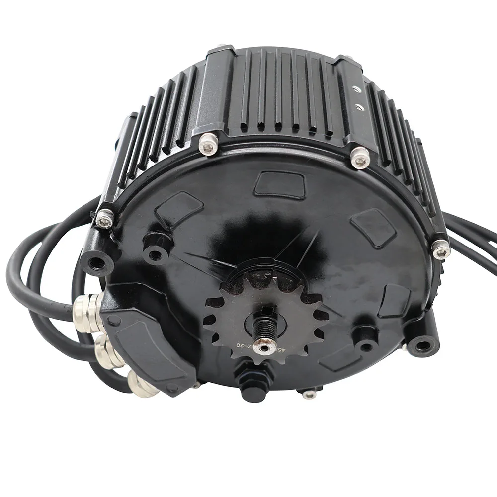 168 40H 6KW Brushless DC Mid Motor 200A Bus Current 10KW Peak