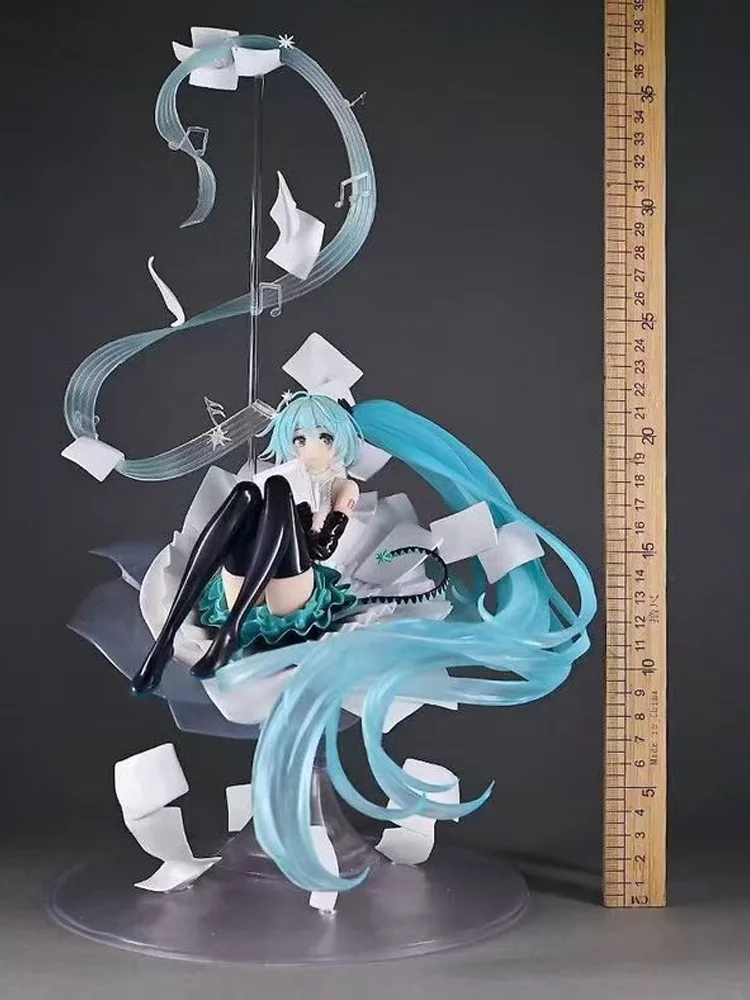 Cartoon Anime Miku Model Figuur Anime-Stijl Desktop Decoratief Beeldje Computerkast Decoratie Collectible Actiefiguren Gift - afbeelding 2