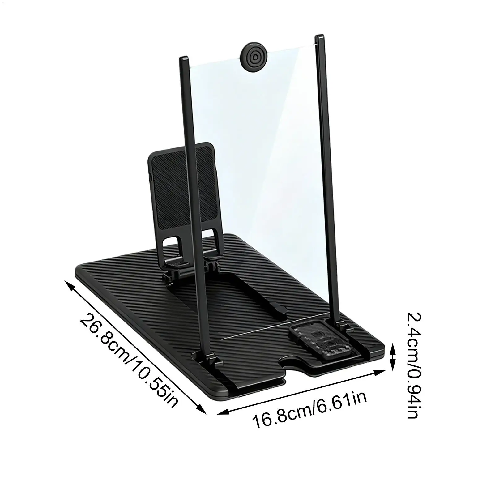 Lupa de pantalla de 12/14 pulgadas 3D HD, lupa para teléfono móvil, pantalla de proyector, soporte plegable con Control remoto inalámbrico