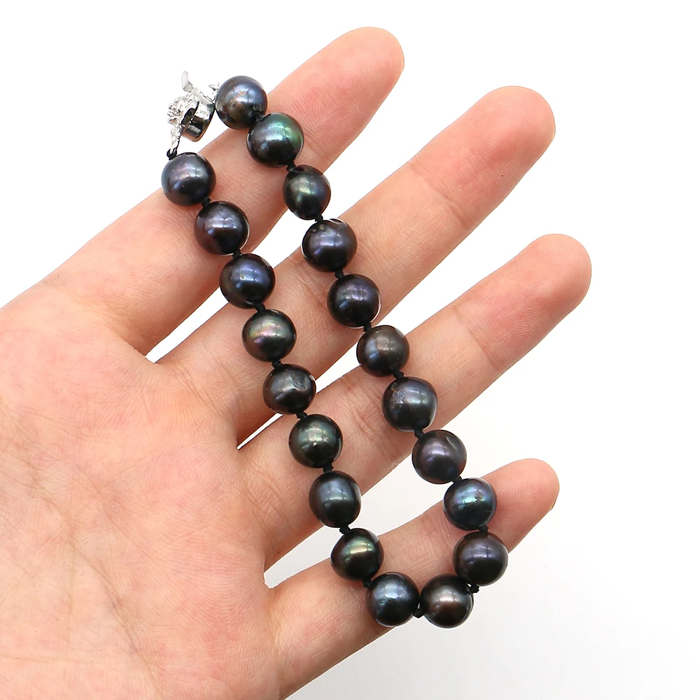 elegante-bracciale-di-perle-barocche-rotonde-nere-tinte-naturali-d'acqua-dolce-8-9mm-gioiello-raffinato-per-banchetti-e-regali