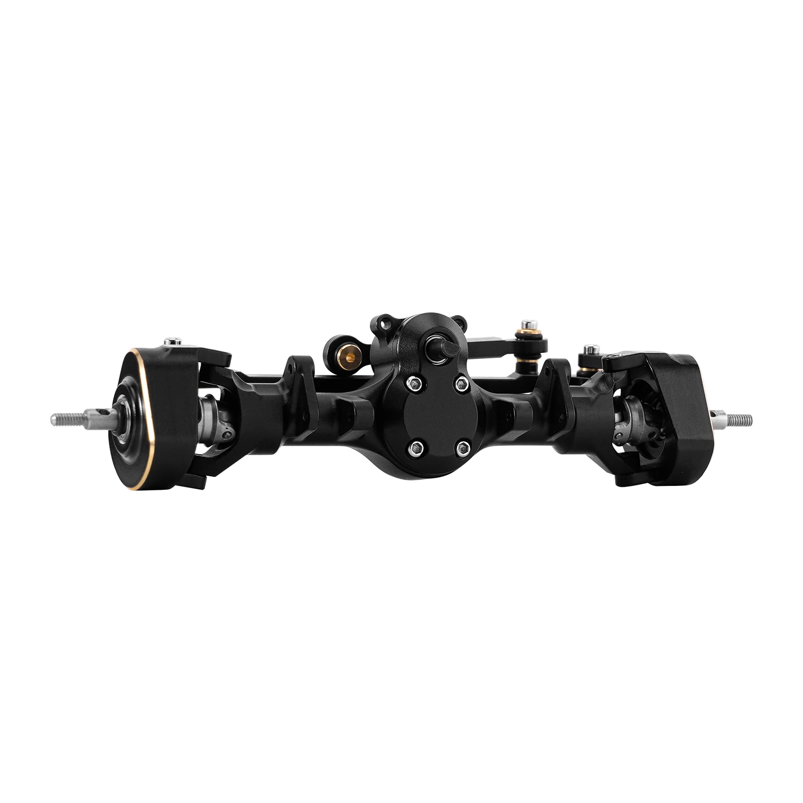 INJORA +4mm Planet Axles with Double Joint Shafts & Brass Steering Knuckles for 1/24 Axial SCX24