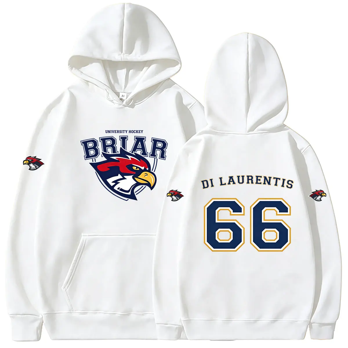 

Off Campus Briar University Di Laurentis 66 Hoodie Men Women Hip Hop Hockey Oversized Streetwear Unisex Casual Vintage Hoodies