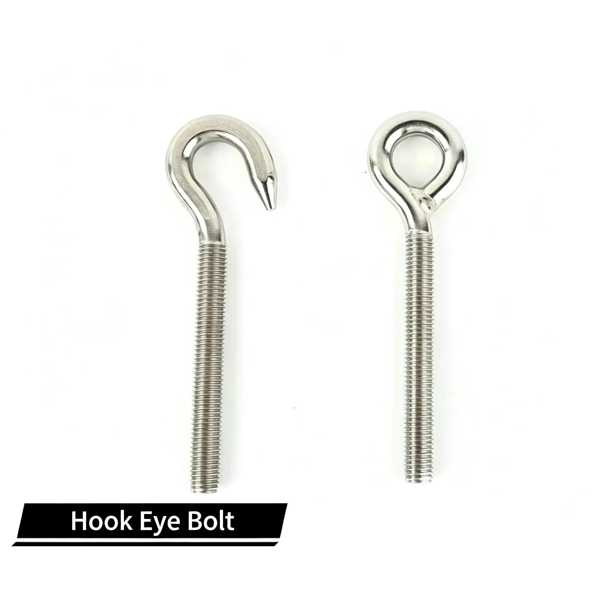 10 Pieces Eye Hook Bolt M4-M16 Stainless Steel 304 DIN580 Metric Thread Lifting Eye-bolt