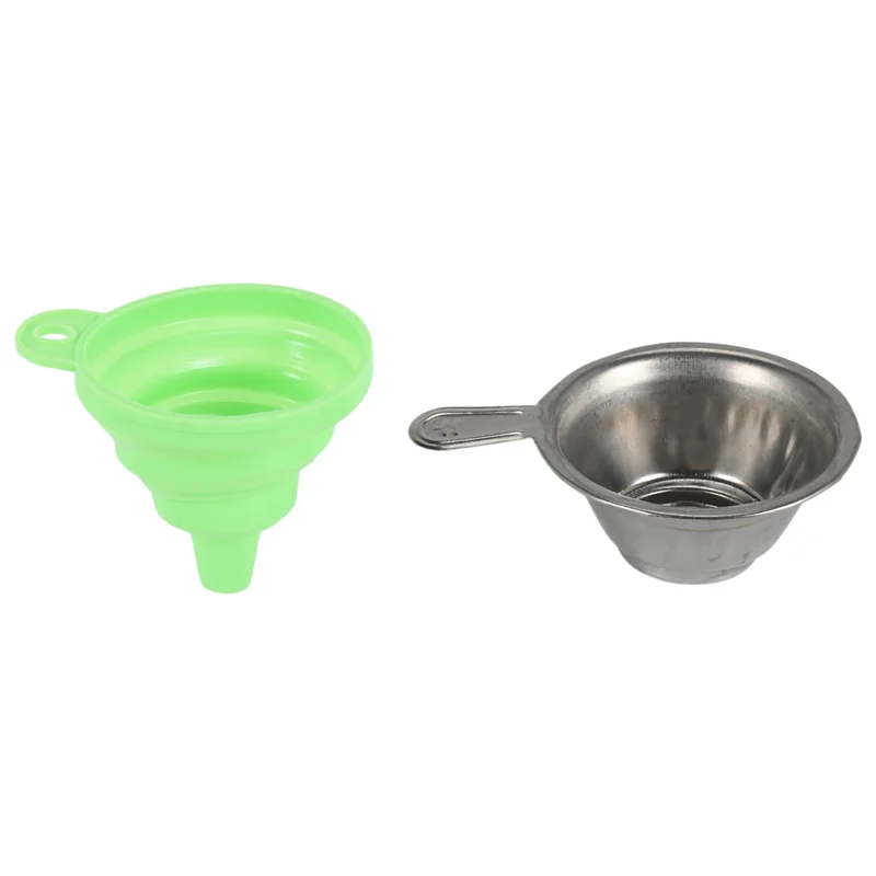 Reliable-3D Printer Accessories Silicone Collapsible Funnel With Stainless Steel Resin Filter Cup For SLA DLP LCD For 3D Printer