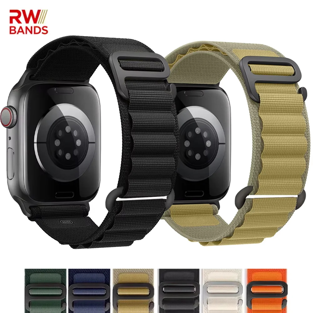 Alpine Loop Nylon-Armband für Apple Watch Band Ultra 3 46mm 42mm 49mm 45mm 41mm 44mm 40mm Armband für iWatch 11 10 9 8 7 6 5 4 SE