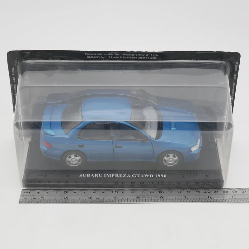 1:24 Scale SUBARU IMPREZA GT 4WD 1996 Rally Car Simulation Alloy Model Static Display Collectible Toy Gift Decoration Souvenir