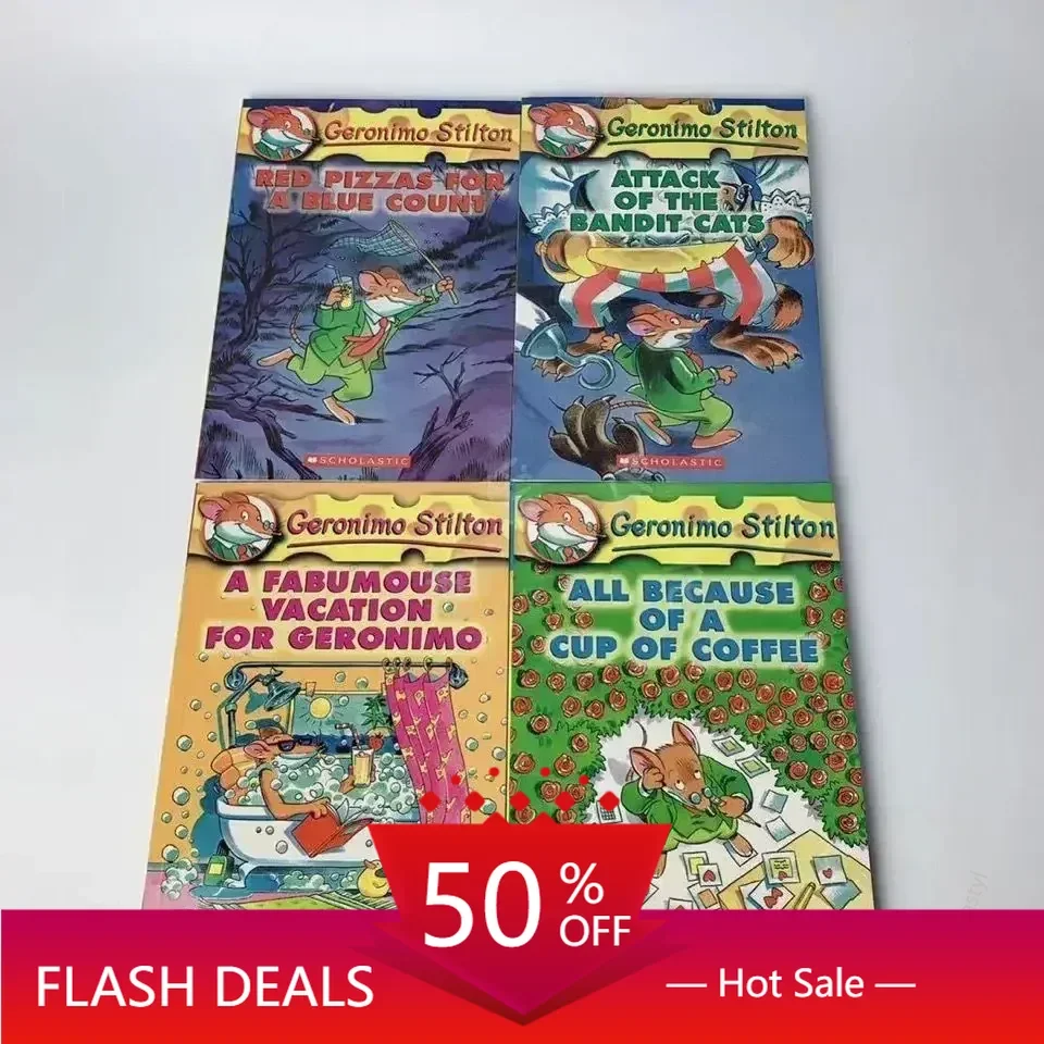 Libro book Mouse Reporter Books 1-10 Geronimo Stilton English Chapter Bridge Comic Books Children's Stories Picture Books