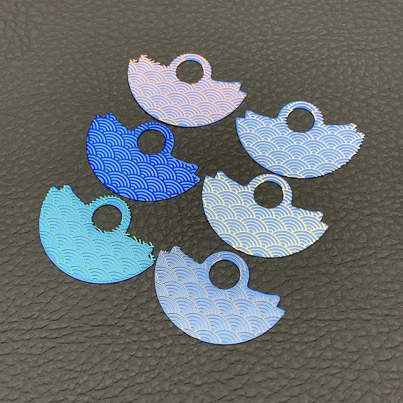 Blue Automatic Hammer Rotor Patch with UP Sticker Fits NH35 NH36 4R 7S Movement Oscillating Weight Rotor Patch Guard Parts Gifts