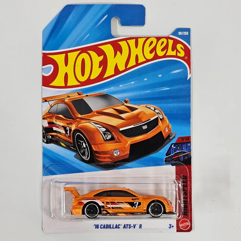 2026-90 Hot Wheels Samochody '16 Cadillac ATS-V R 1/64 Metalowy Model Odlewany Kolekcja Zabawek Pojazdy