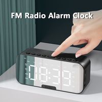 5-in-1 FM Radio Alarm Clock LED Digital Display Reminder Small Digital Clock Sleep Timer Speaker Digital Table Calendar