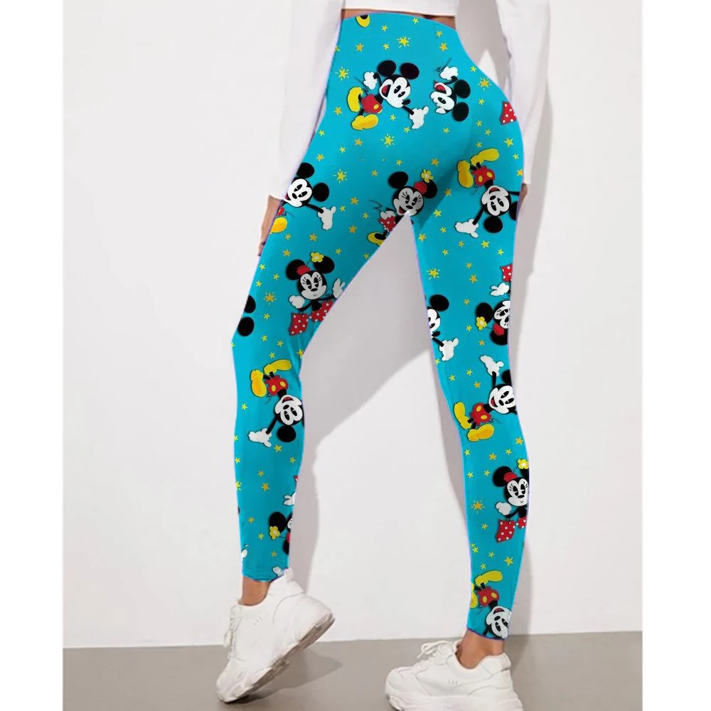 Disney Minnie and Mickey Mouse print Leggings For Women Leggings camouflage Fitness Pants Soft Stretchy Tights Leggings Physical