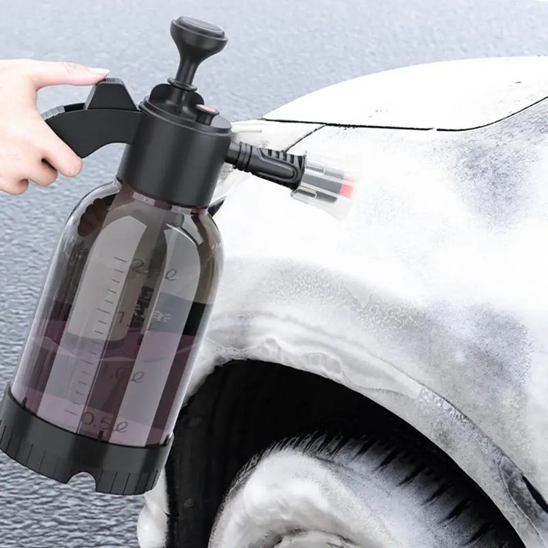 

2L Hand Pump Foam Sprayer Pneumatic Washer Foam Snow Foam High Pressure Car Wash Spray Bottle For Car Washing Home Cleaning