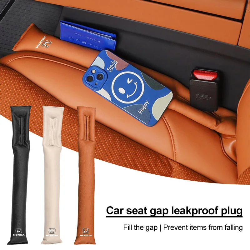 Car Seat Gap Filler Side Seam Plug Strip Leak-proof Filling Strip For Honda Civic Fit Jazz Accord Pilot Passport Stepwgn CRV BRV