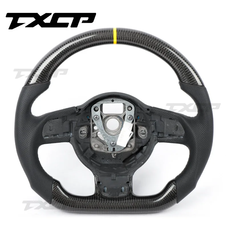 

Suitable for Audi 09-12 TT R8 full series carbon fiber flat bottom steering wheel car steering wheel modification