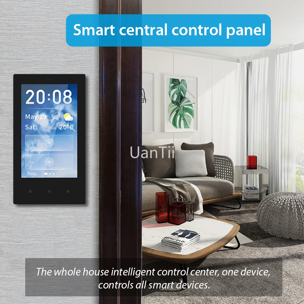 Imagem -06 - Tuya-painel de Controle Multifuncional para Casa Inteligente Painel Central de Toque Lcd hd Versão Eua 4