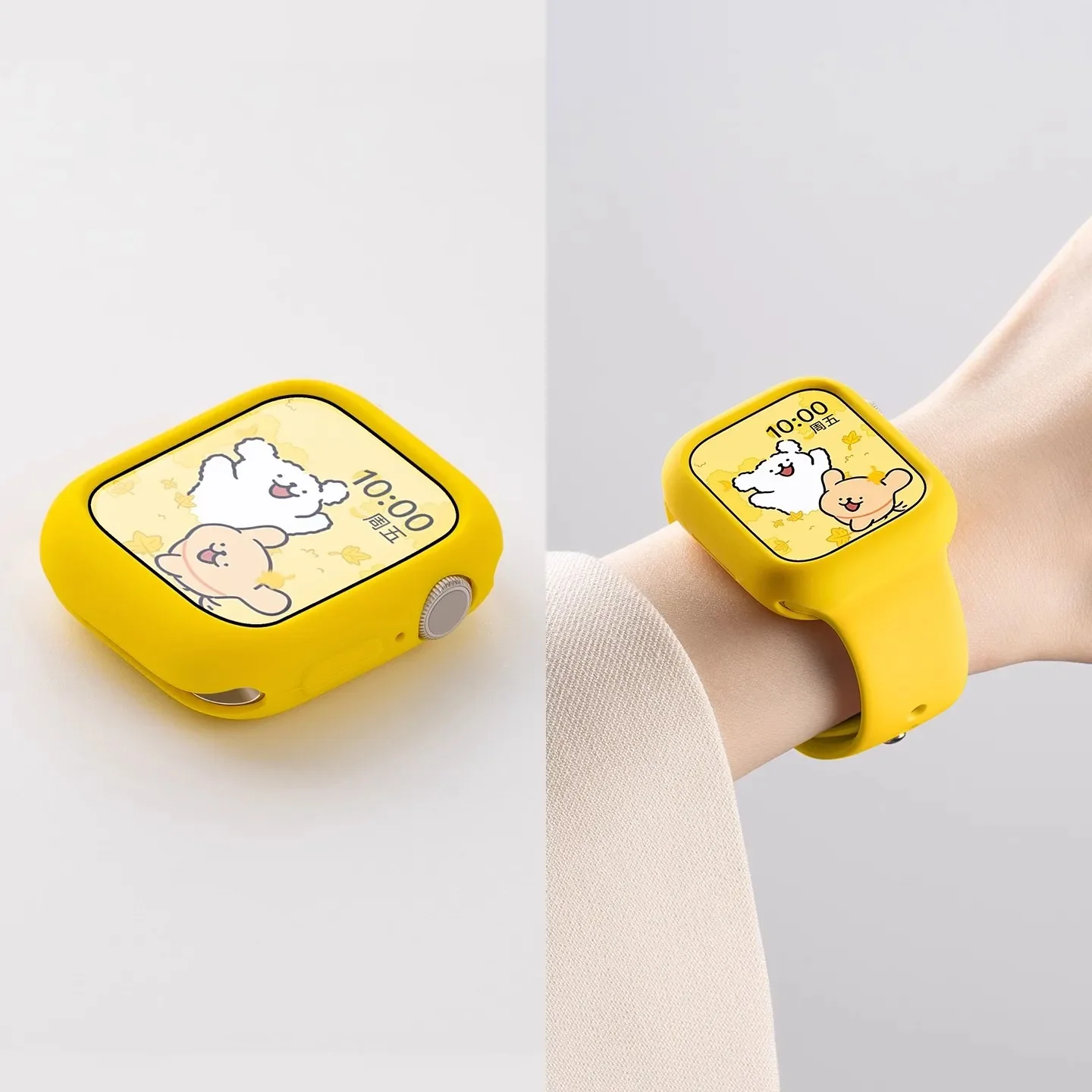 حافظة + حزام سيليكون لساعة أبل 44 مللي متر 45 مللي متر 46 مللي متر 40 مللي متر 42 38 49 مللي متر حزام ساعة رياضي لسلسلة IWatch 10 9 8 7 6 SE 5 4 #2