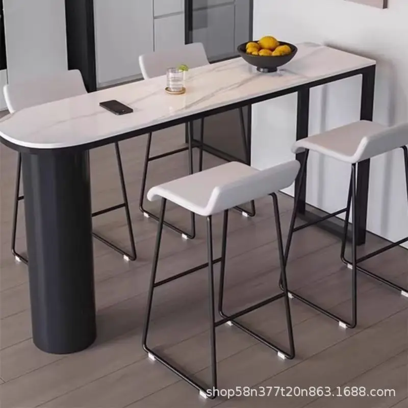 Single Sided Oval Metal Table Legs Support Base for Kitchen Island Bar Stool