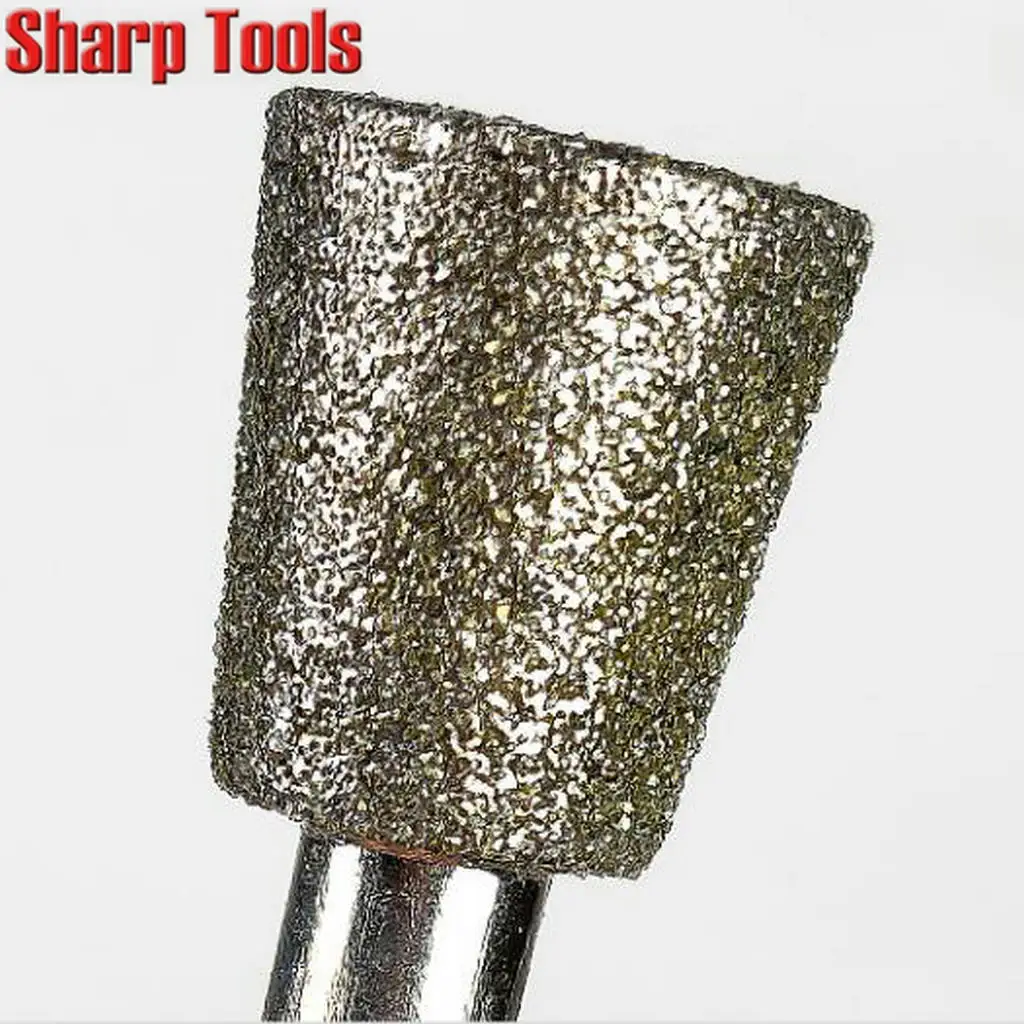 50 Mesh Shaved Stick Electroplating Grinding Head 1 Set Diamond Router Bits Engraving Tools for Lettering Carving Marble Granite