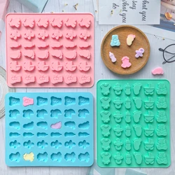 1pc Creative Clothes Bear Bottle Foot Silicone Chocolate DIY Candy Mold for Birthday Party Cake Decoration Plugin Baking Mold