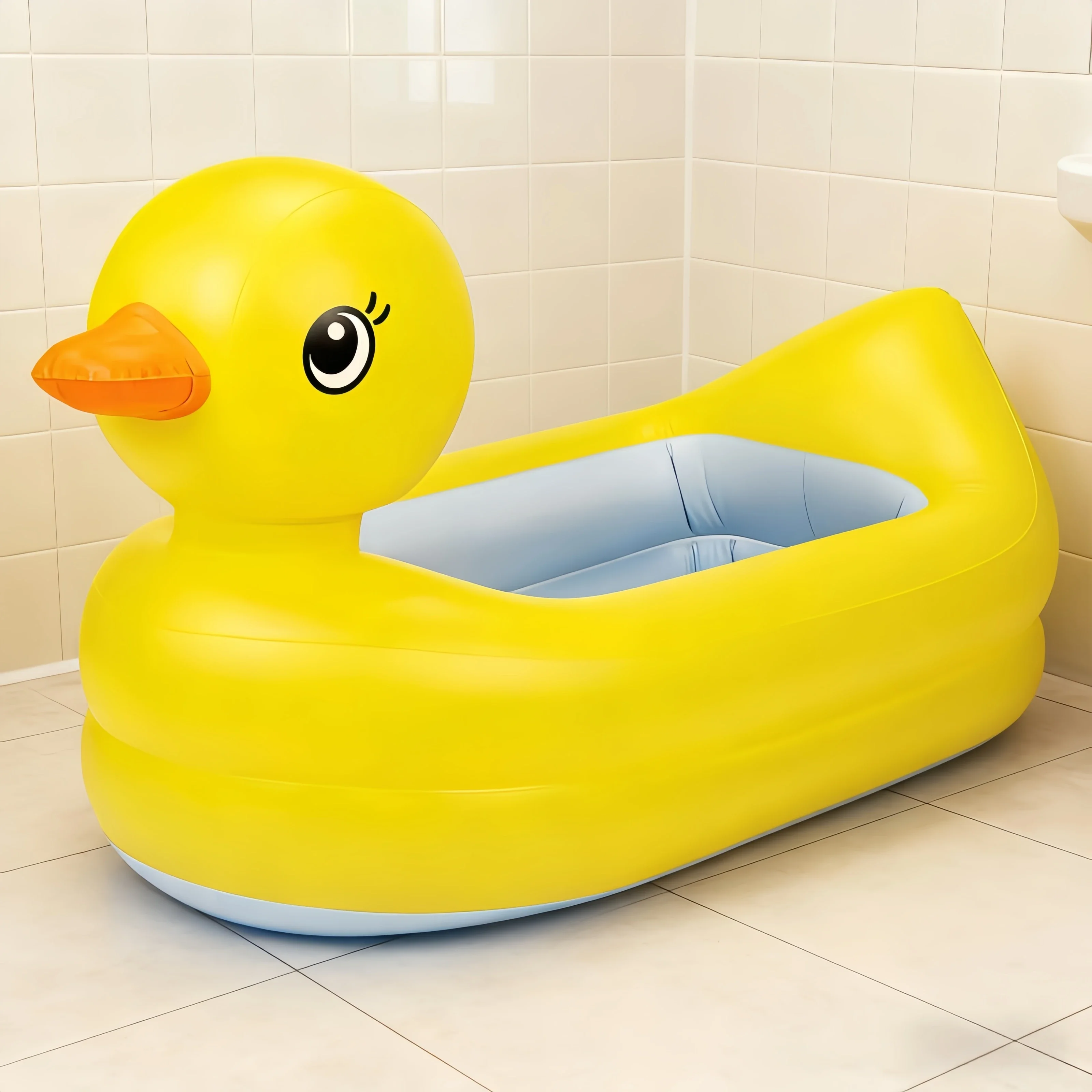 

Baby Bath Tub 0-3 Years Old Inflatable Animal Bathtub Folding Bathtub Duck Bath Pool Accessories Tubs Summer Newborn Bathe Goods