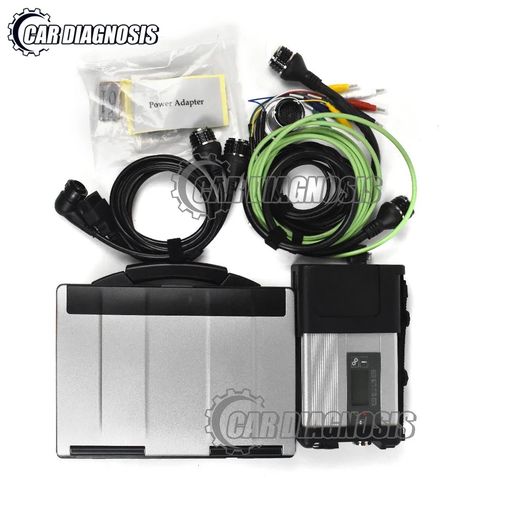 Herramienta de Diagnóstico para Camiones y Automóviles BENZ MB STAR C5, xentry das wis MB SD Connect Compact 5, Diagnóstico MB Star c4, Compatible con Wifi+cf53 lap