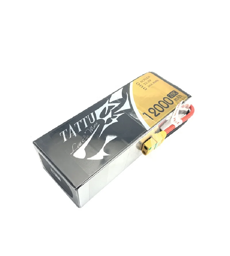 

TATTU 6S1P 20C 22.2V 12000mAh Lipo Battery With XT90S Female Plug for Agriculture dr one accessory RC Multicopter