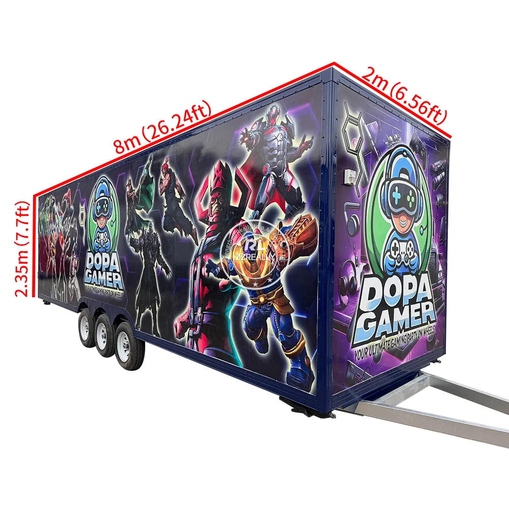 Wholesale Street Food Truck Stainless Steel Fast Food cart Concession Food Trailer for Event Wedding