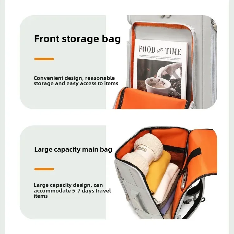 Mulit-pocket Men Laptop Backpack Travel Large Capacity Trip Business Carry-on Weekendder Casual Daypack Luggage Hiking Bag bolso