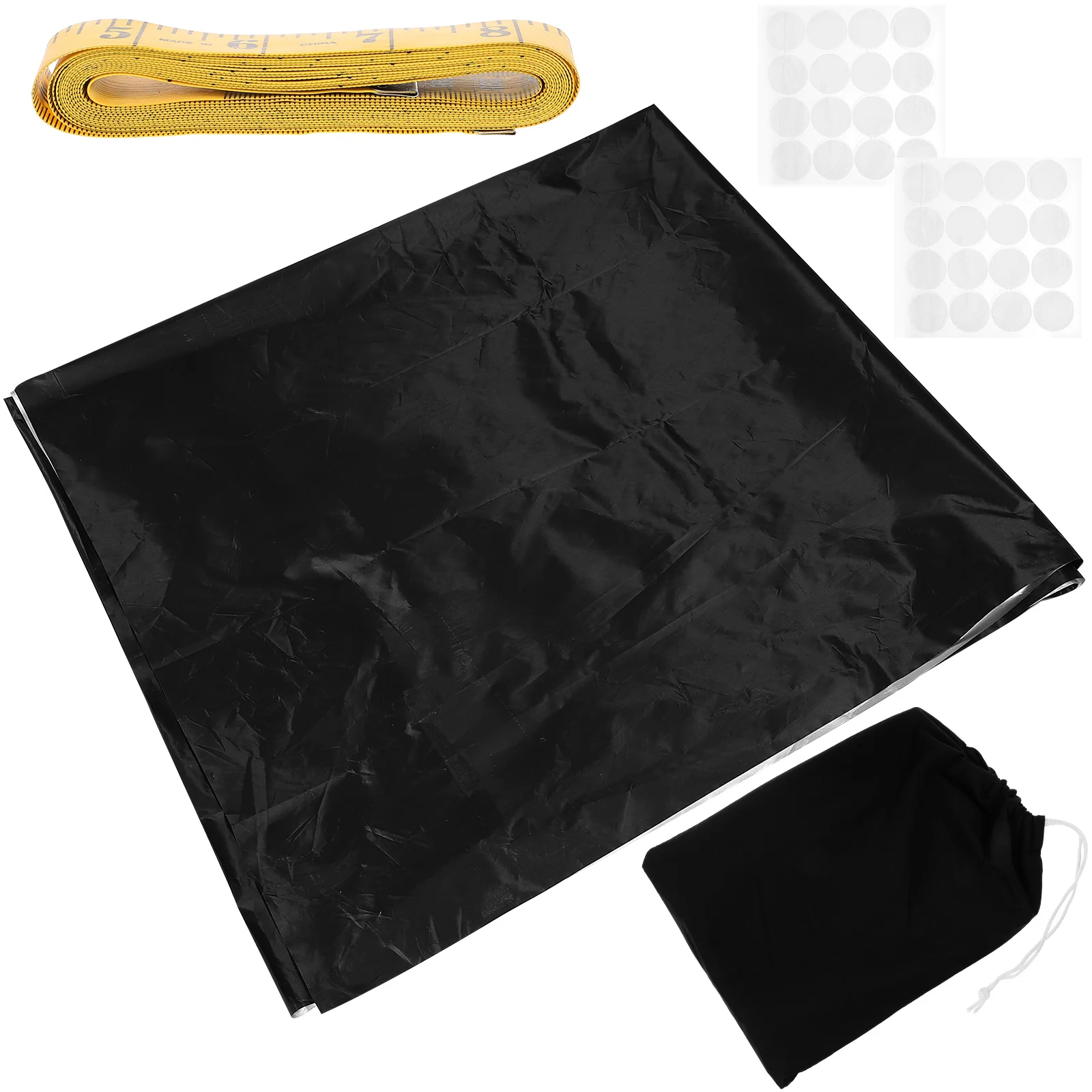 

138x57 Inch Blackout Curtains DIY Cuttable Travel Room Darkening Shades Cloth Bedroom Office Window Coverings Portable Sunlight