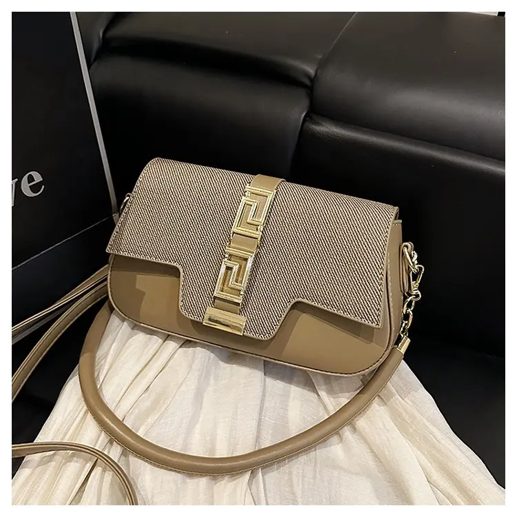 

‌French Style Embroidered Shoulder Bag Women 2025 New Temperament Crossbody, Foreign-Style Square Purse for Streetwear/Shopping